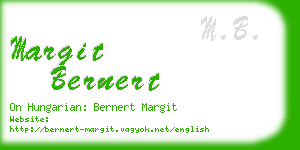 margit bernert business card